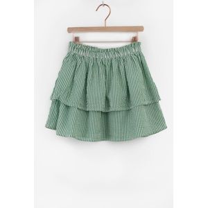 Sissy-Boy - Groen gestreepte ruffle rok