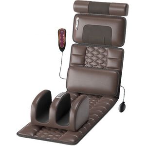 Relaxion® Luxe Massagemat – Elektrisch Massage Apparaat met Infrarood Verwarming, Trilling & Luchtkussens – Volledige Lichaamsmassage – Ontspanning voor Rug, Nek & Benen