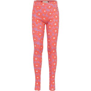 LOOXS Little 2601-7504-985 Meisjes Legging - Maat 92 - ornaje bloemprint van 97% Cotton 2% Polyester 1%lycra
