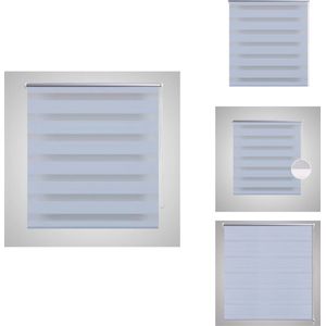 vidaXL duo rolgordijn - 120 x 175 cm - wit - 100% polyester - Jaloezie