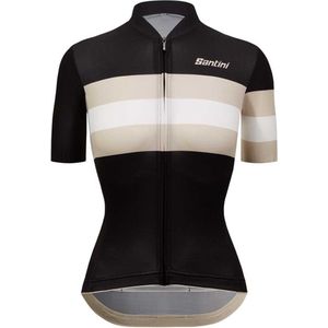 Santini Eco Sleek Bengal Korte Mouw Wielertrui Zwart XL Vrouw