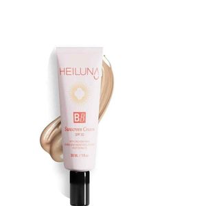 Heiluna BB Sunscreen Crème Licht SPF 30 Zonbescherming - Niacinamide Verheldert+Hydrateert - Hyaluronzuur - Cinchona-schorsextract Verstekt huidbarriere - Guavebladextract Antioxiderende bescherming - Rhodiola-wortelextract - Alle huidtypen - 30 ml