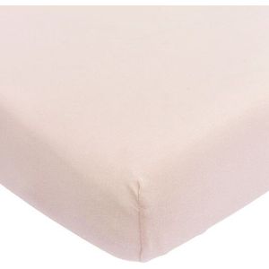 Meyco Baby Uni hoeslaken ledikant - soft pink - 60x120cm