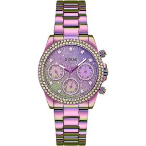 Guess GW0483L5 dames horloge 38 mm - Paars