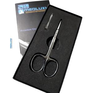 MEDLUXY® PRO - Nagelriemschaar (huid- en vellenschaartje) - Gebogen - Micro Fijn Spits / Scherp punt - 10 cm - PM0012 (Nagelriemknipper, Cuticle Cutter, verwijderen van nagelriemen)