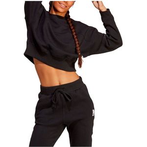 adidas - Lounge Sweatshirt - Zwart - Katoen en Polyester Fleece