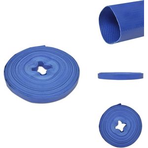 vidaXL Platte Slang - Platte Slangen - Waterslang - Brandslang - Slang plat 1'' 100 m PVC