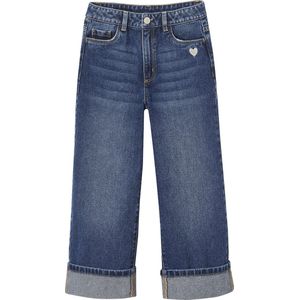 Vertbaudet wijde jeans met revers meisjes