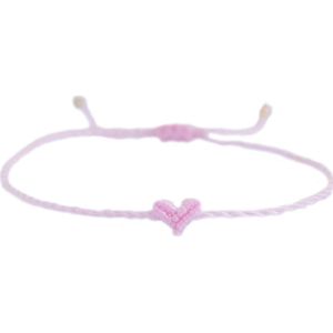 Love Ibiza heart armband baby pink