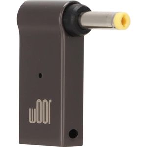 Content Needed - Type C Female to DC Male Elbow Adapter 100W PD Fast Charging Laptop Converter - 2.5 * 0.7mm .