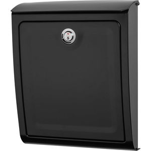 Wall Mount Mailbox Black - Large Capacity - Weather Resistant