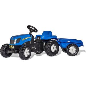 Rolly Toys RollyKid New Holland - Traptractor met Aanhanger