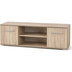 TV-meubel in Sonoma kleur - Kast met planken - Design - 120 cm - Scandinavische stijl