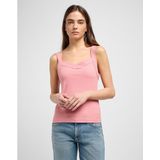 Lee Rib Cami Mouwloos T-shirt Roze L Vrouw