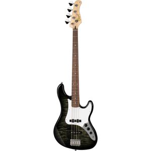 Cort GB24JJ Trans Black - Elektrische basgitaar - Zwart