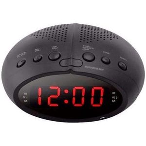 Lexium Wekkerradio Op Netstroom - Klokradio - Wekkerradio - Klokradio Met Wekker - Wekkerradio Dab - Wekker Dab Radio