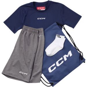 CCM - Dryland Kit - IJshockey Pakket (broek,sokken,t-shirt) - Kinderen - Blauw - S