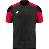 Macron Glory Golem Shirt Korte Mouw Kinderen - Zwart / Rood | Maat: 7-8 Y