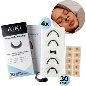 AIKI - Magnetische Neusstrip - Neusspreider - Anti Snurk Neusspreider - 30 Dagen - Beter Ademen