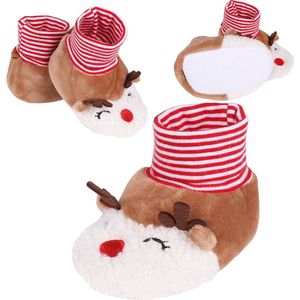 Kerst babyschoentjes, zacht en warm, rendier