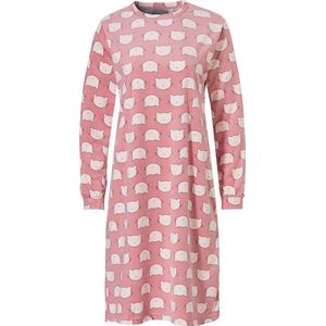 Cocodream Dames Velours Nachthemd Lange Mouw Roze - Maat S