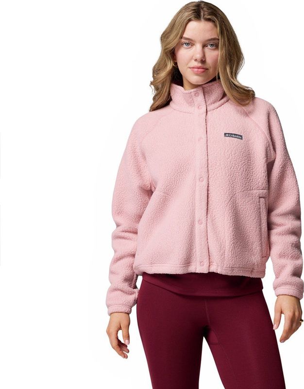 Columbia Jasper Ridge™ Pebbled Snap Fleece Met Volledige Rits Roze S Vrouw