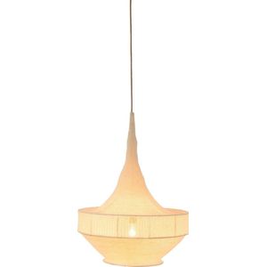 J-Line hanglamp Handgebreid - textiel - beige - large