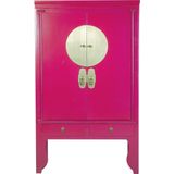 Fine Asianliving Chinese Bruidskast Fuchsia Royale - Orientique Collection B100xD55xH175cm Chinese Meubels Oosterse Kast