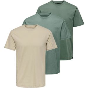 Only & Sons Heren t-shirt 3 pack MAX