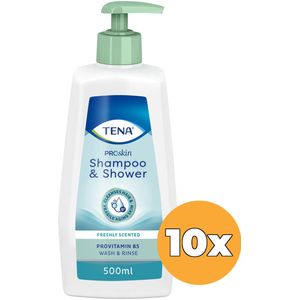 10x Tena Shampoo & Shower (500 ml)