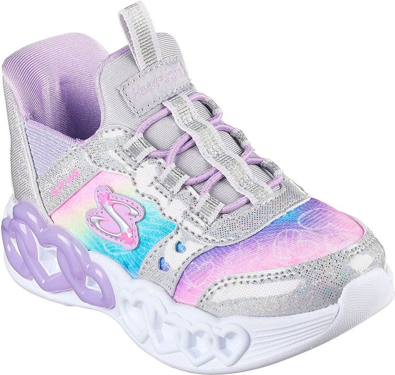 Skechers - Infinite Heart Lights - Schoenen Zonder Veters - Veelkleurig - EU 26 - Meisjes