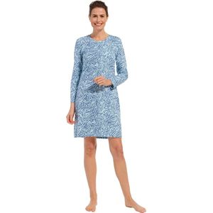 Pastunette dames nachthemd L/M - ''Zebra blauw'' - 38