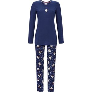 Katoenen blauwe pyjama schaapje - Blauw - Maat - 40