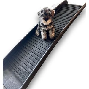 WOEFFY Hondenloopplank | Hondentrap | Loopplank hond | Inklapbaar | Geschikt voor auto & trappen | Hondentrapje voor kleine, middelgrote en grotere rassen
