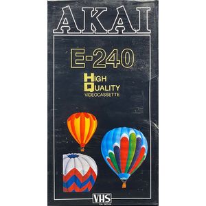 Akai VHS Videoband E-240 High Quality – 4 uur opname – Gesealed – Made in Japan