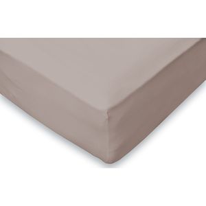 Eleganzzz Hoeslaken 180gr/m2 Hoogwaardig Flanel 35cm Hoekhoogte - Taupe - Hoeslaken 120x200cm - Hoeslakens - Twijfelaar