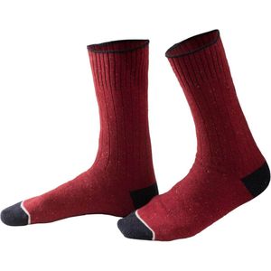 Living crafts - Warme wollen sokken Lorin - lava rood