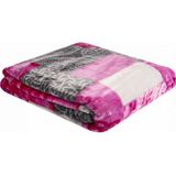 Garden rose luxe deken - 240x200 - pink