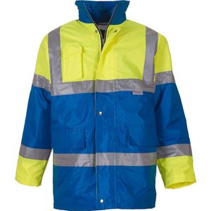 Jas Unisex M Yoko Lange mouw Hi Vis Yellow / Royal Blue 100% Polyester