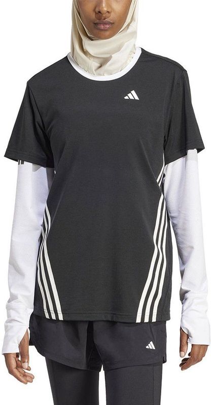 adidas - T-shirt - Zwart - Katoen - AEROREADY Technologie