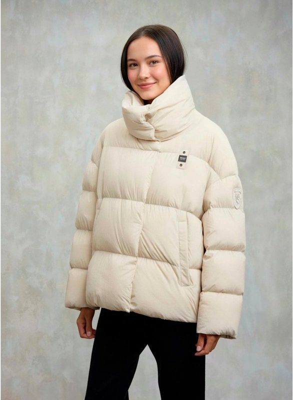 Blauer - Nuvola Ross - Gewatteerd Donsjack - Zwart - Hoge Kraag