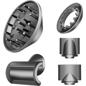 Namajunas - Diffuser fohn opzetstuk - Diffuser-opzetstuk geschikt voor Dyson Föhn HD01 HD02 HD03 HD04 HD08 HD15 - Universeel voor krullen universele borstel - Multifunctionele magnetische diffuser accessoireset - Waves and Curls - 5 stuck