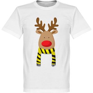 Reindeer Supporter T-Shirt - Zwart/Geel - XXXXL