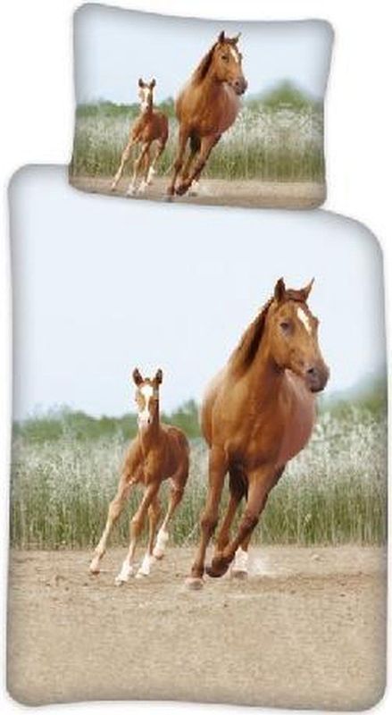 Dekbedovertrek - Wit - Katoen - Eenpersoons