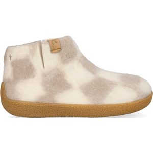 Tofvel - Rabara Maha Wolvilt Pantoffels White/Diamond - Maat 36