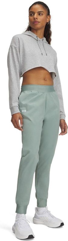 UA Rival Hi Rise Woven Pant - Groen - Broek