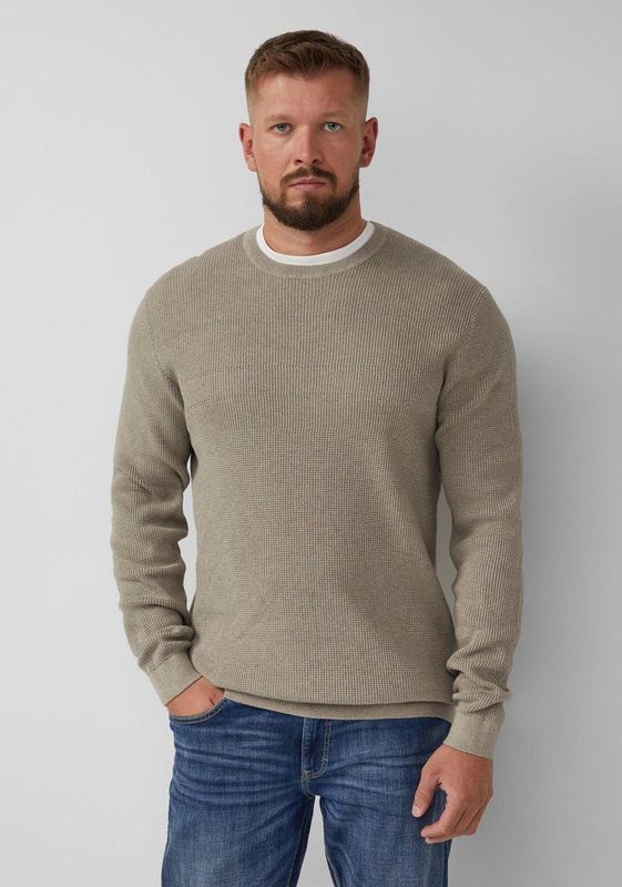 Gebreide Pullover - Katoen - Met Patroon