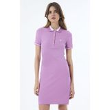 Felix Hardy - Jurk - Paars - Katoenen - Korte Mouw - Knielengte - Dames