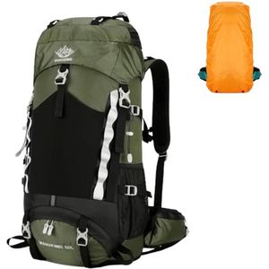 Avoir Avoir®-60L Wandel Backpack-Rugzak-Hiking-Outdoor-Waterdichte-Wandeltas-60L-Capaciteitsuitbreiding-Regenhoes-Backpacks--Duurzaam nylon-Groen-72cm x 25cm x 34cm-Waterbestendig-Draagbaar-Bol.com