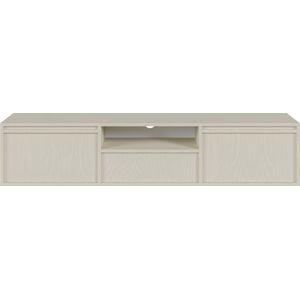 Selsey Evo - RTV-kast met twee deuren, een lade en een frame van 154 cm - Beige